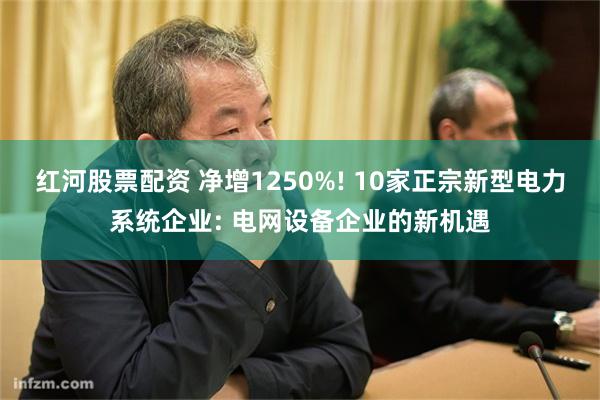 红河股票配资 净增1250%! 10家正宗新型电力系统企业: 电网设备企业的新机遇