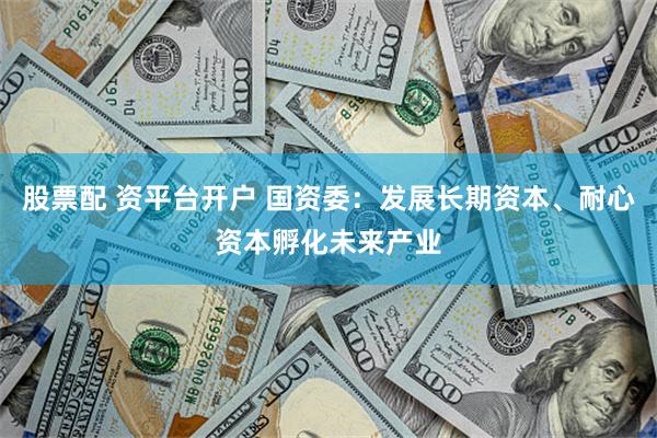 股票配 资平台开户 国资委：发展长期资本、耐心资本孵化未来产业
