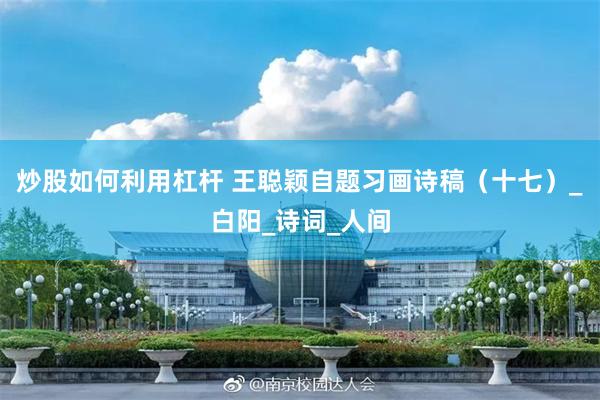 炒股如何利用杠杆 王聪颖自题习画诗稿（十七）_白阳_诗词_人间